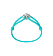 Silver Soho Matte Cord Bracelet