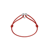 Silver Heart Cord Bracelet
