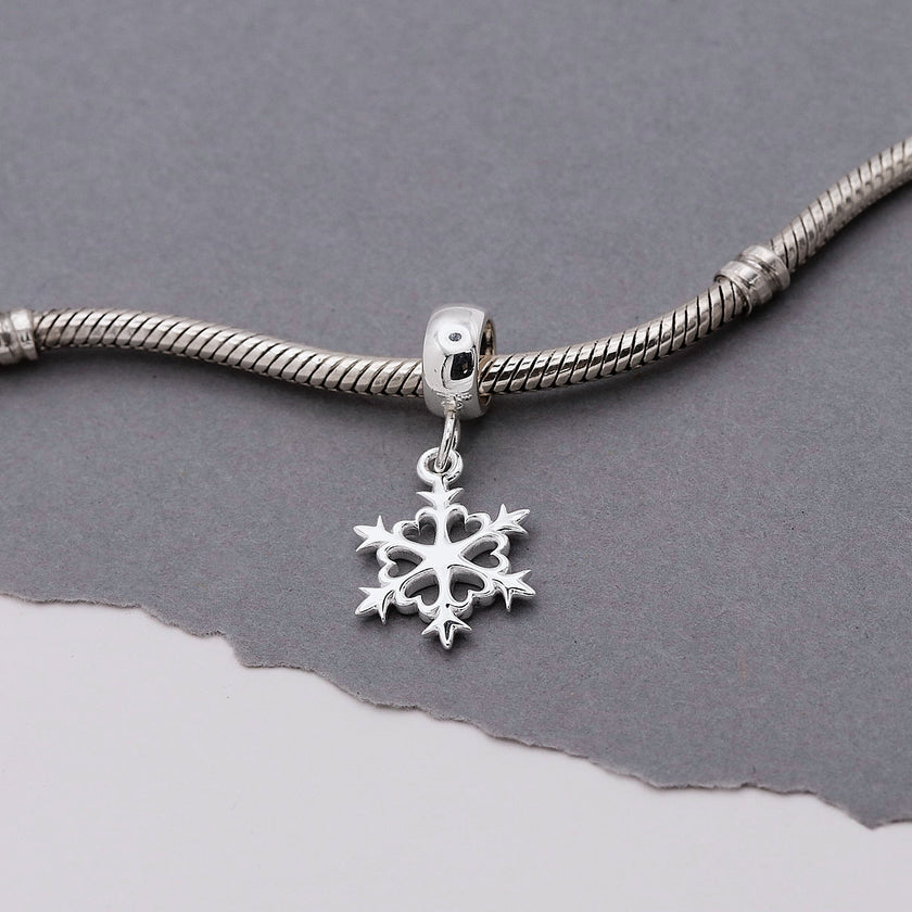 Snowflake Silver Charm