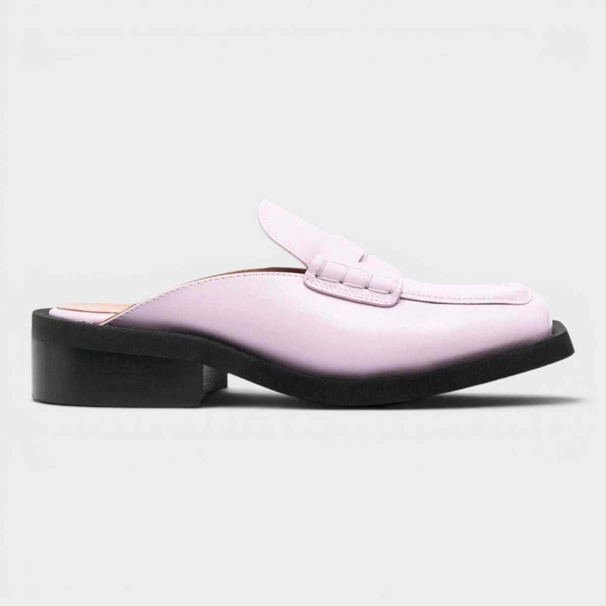 Leather Loafer Mules Winsome Orchid