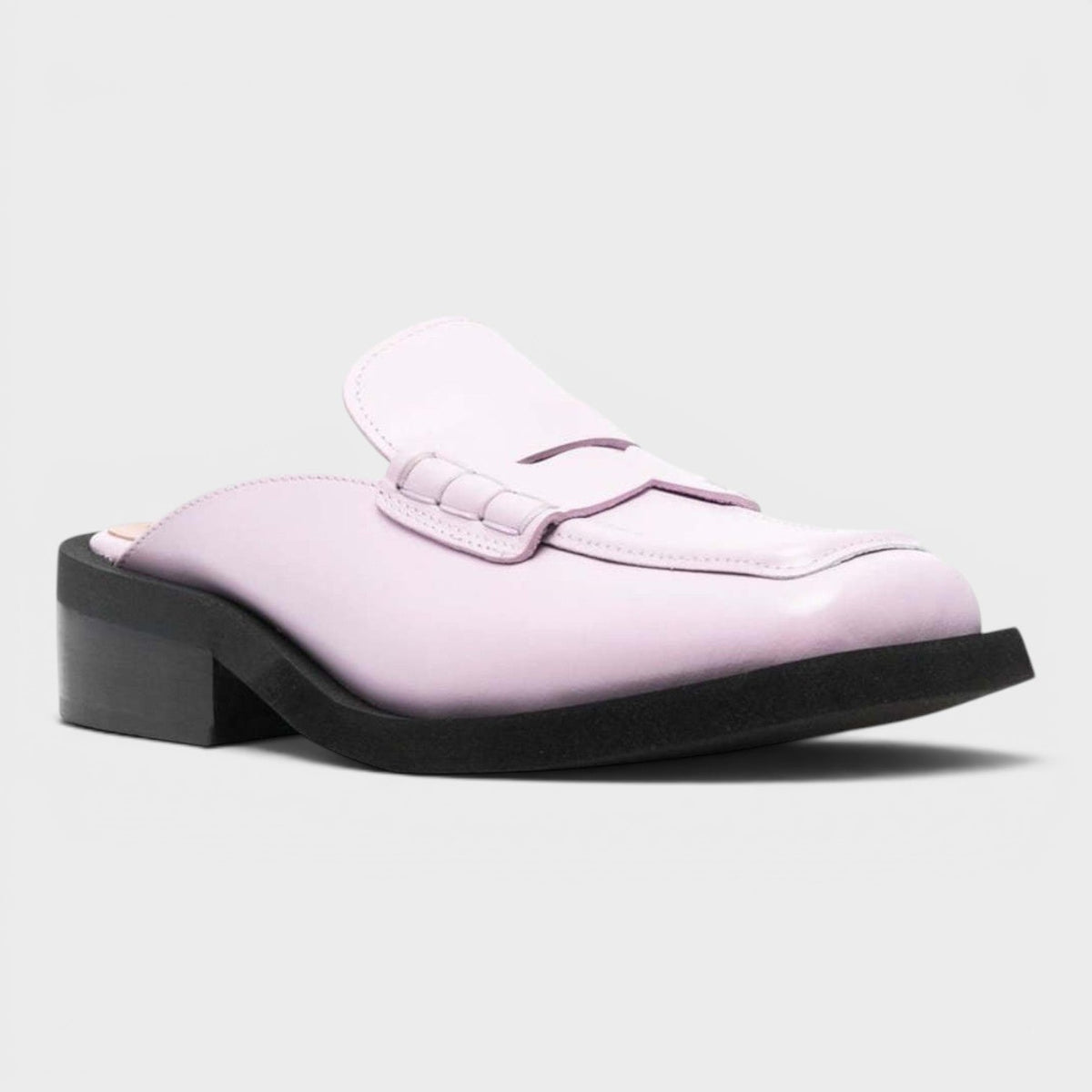 Leather Loafer Mules Winsome Orchid