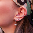 Star Double Band Small Single Ear Cuff