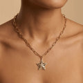 Solid Gold Necklace – Starlight Link Chain | Gold | Majestic Jewellery