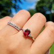 Set Completo - Parure di Gioielli in Granato e Argento Sterling