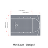 Mini Basketball Court Flooring with Court Markings | Includes Court Markings