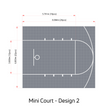 Mini Basketball Court Flooring with Court Markings | Includes Court Markings