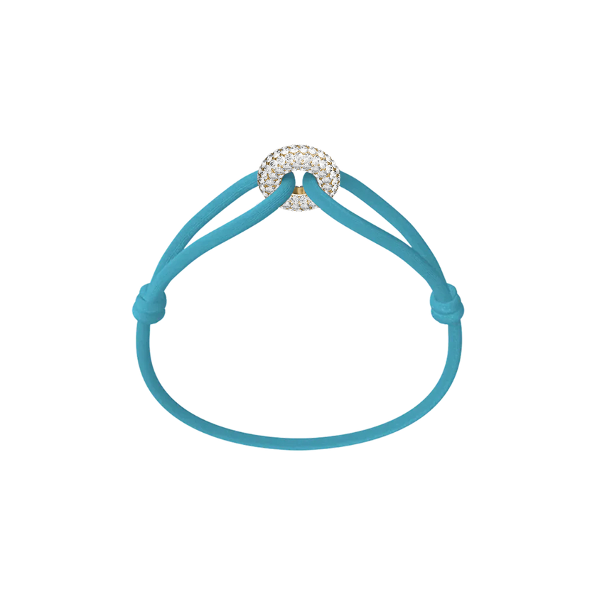 Golden Soho Pavé Cord Bracelet