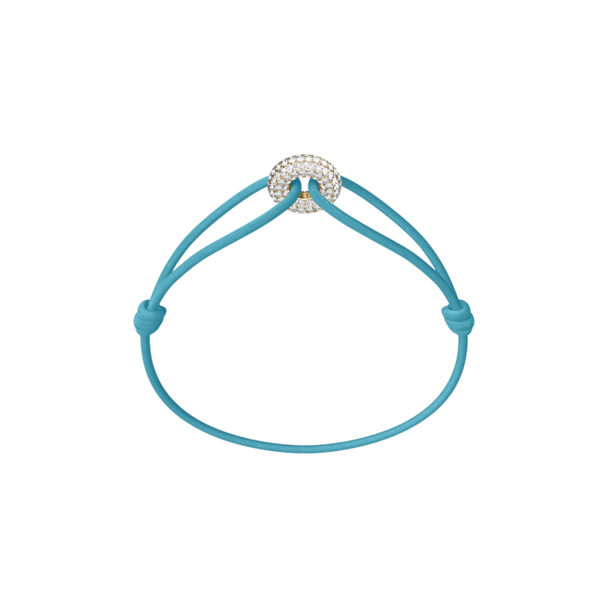 Mini Golden Soho Pavé Cord Bracelet