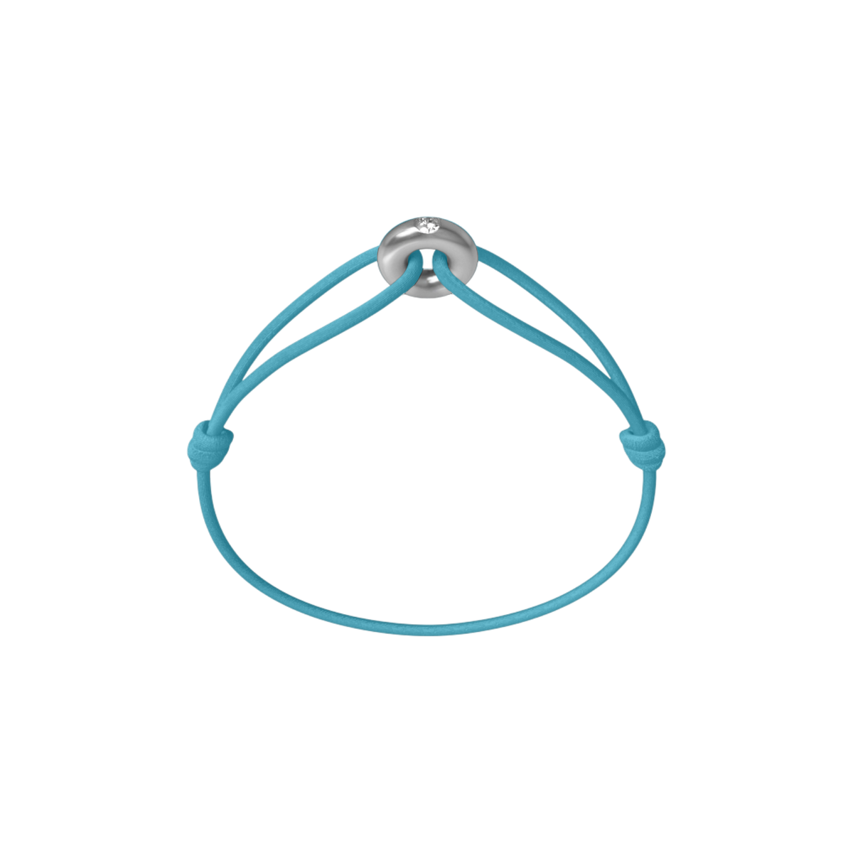 Mini Silver Soho Diamond Cord Bracelet