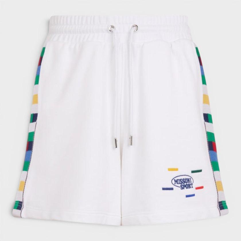 Logo Jersey Shorts White
