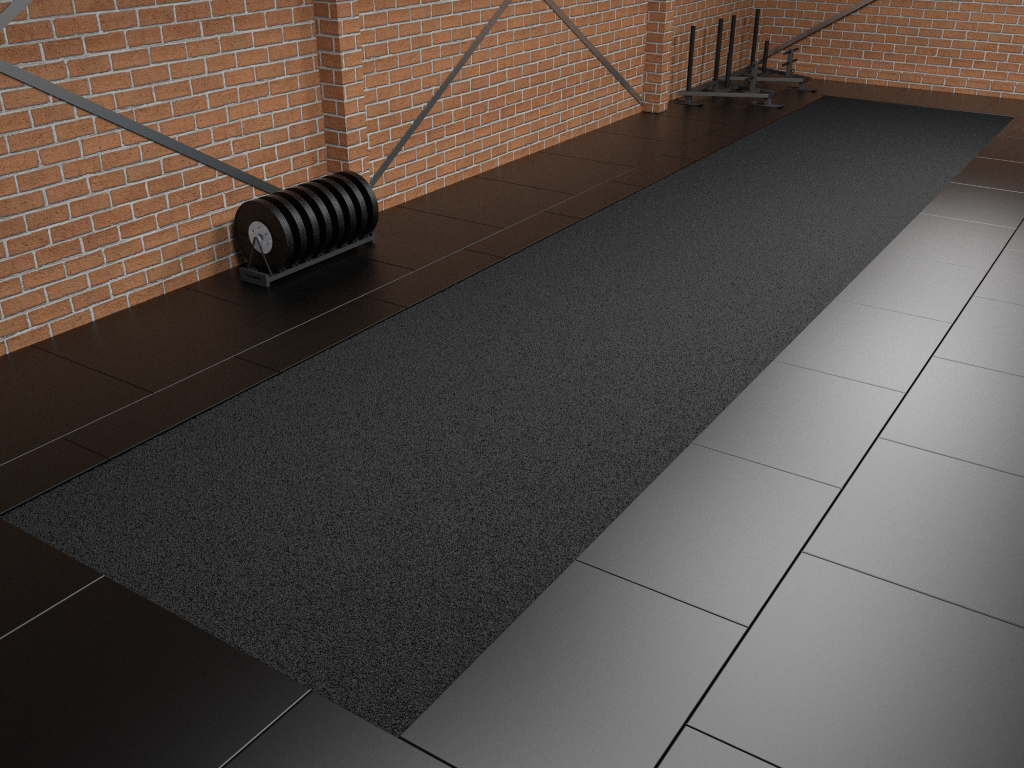 Indoor-Sprintstrecke – 2 m breit