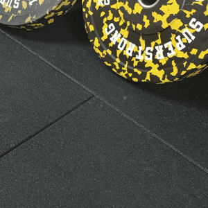 43mm Rubber Gym Flooring Tiles – Anti-Shock Heavy Duty Gym Floor Tiles – Sprung PRO