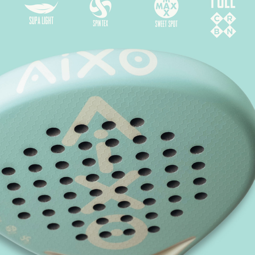 Aixo Pastel de Mint Ghost Padelbat - Fuld Carbon - RL-B09