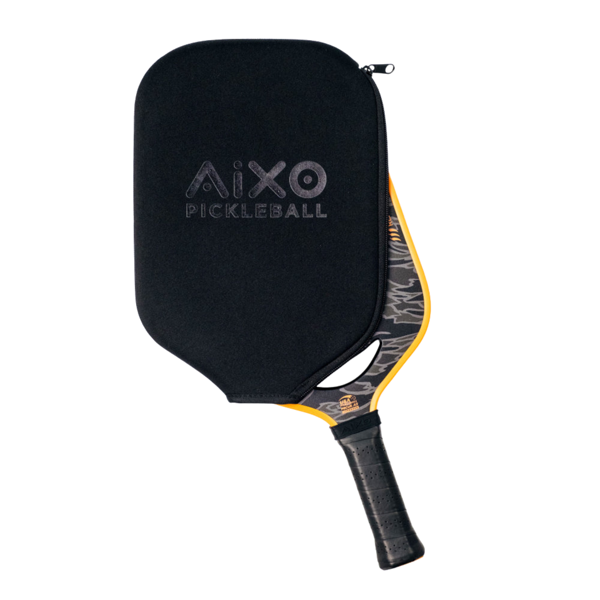 Aixo P14C Reaper Series Tiger King 18K Raw Carbon Pickleball-bat