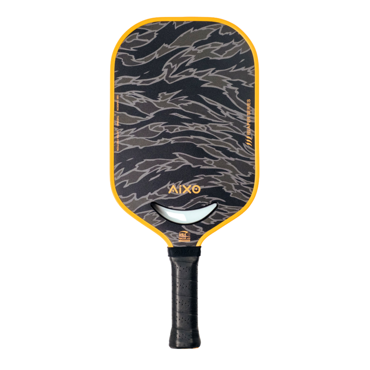 Aixo P14C Reaper Series Tiger King 18K Raw Carbon Pickleball-bat