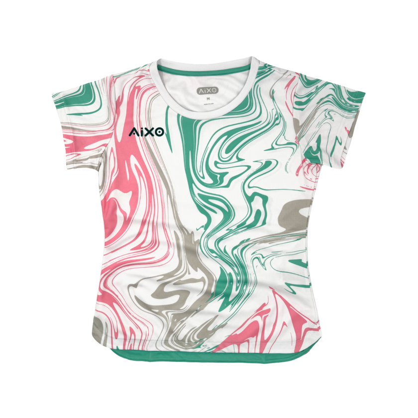 AIXO Chrome Camiseta para Mujer - Blanco