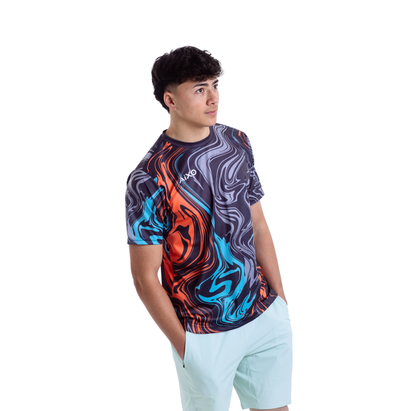 Camiseta de hombre Aixo Chrome Grafito