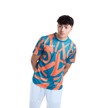 Camiseta de hombre Aixo Tagged en color verde azulado
