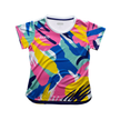 Camiseta abstracta Aixo de mujer (multicolor oscuro)