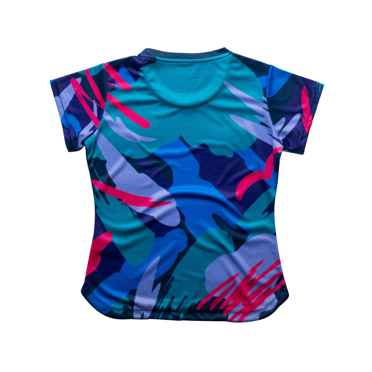 Camiseta abstracta Aixo de mujer (multicolor oscuro)