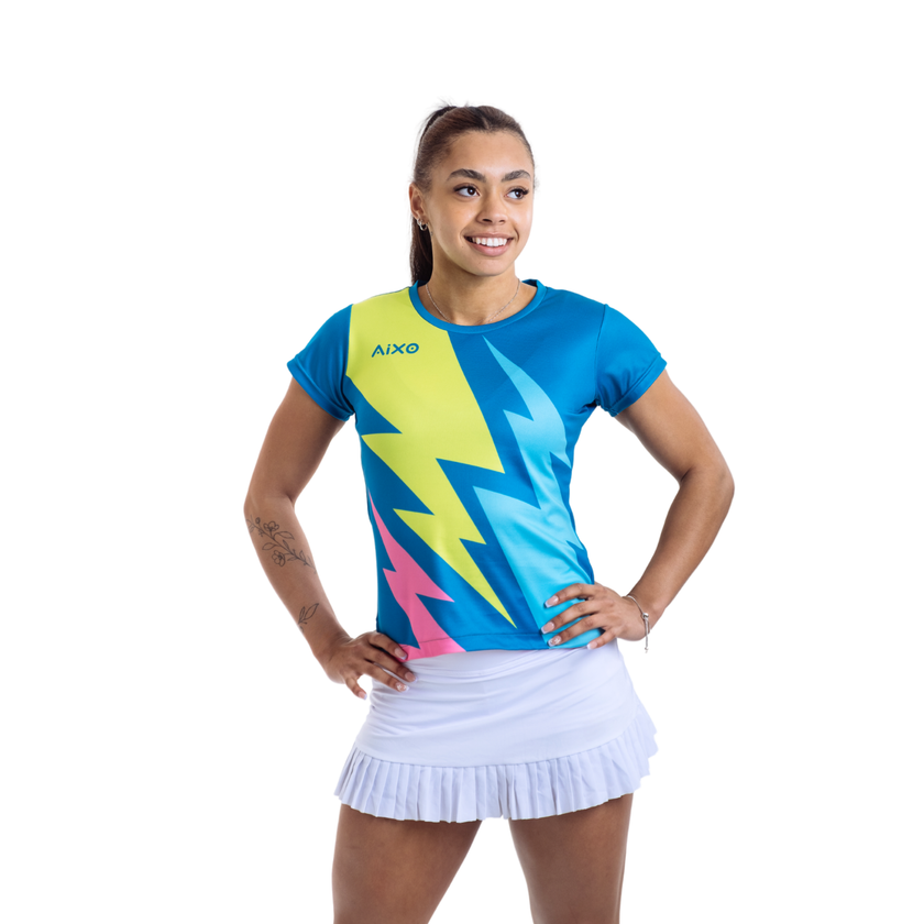 Camiseta Aixo Bolt para mujer (verde azulado)