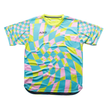 Camiseta a cuadros Aixo Checker para hombre, color lima