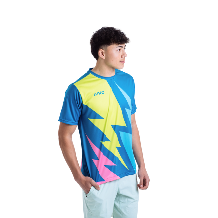 Aixo Bolt T-shirt til mænd (petroleumsblå)
