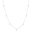 Rice Grain Sterling Silver Charm Necklace