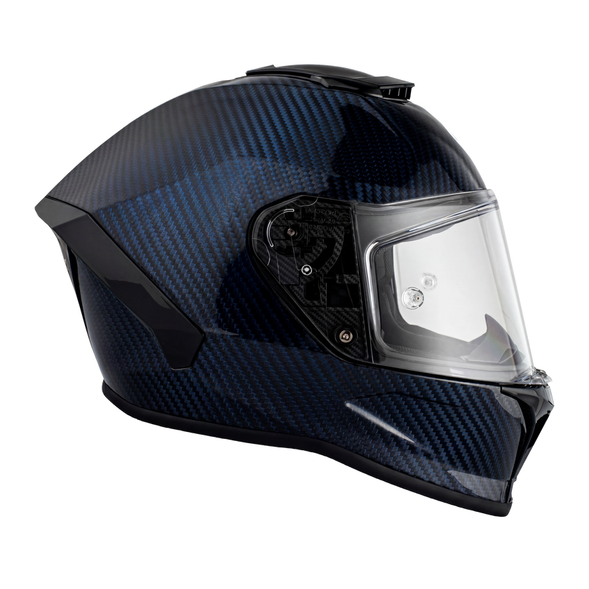 D.O.T. & ECE Daytona Viper- Blue Carbon Fiber