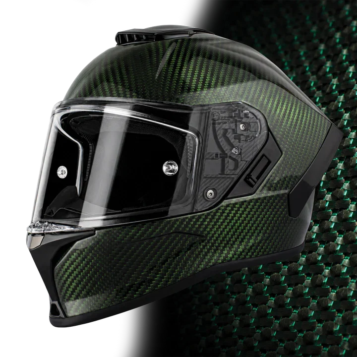 D.O.T. & ECE Daytona Viper- Green Carbon Fiber