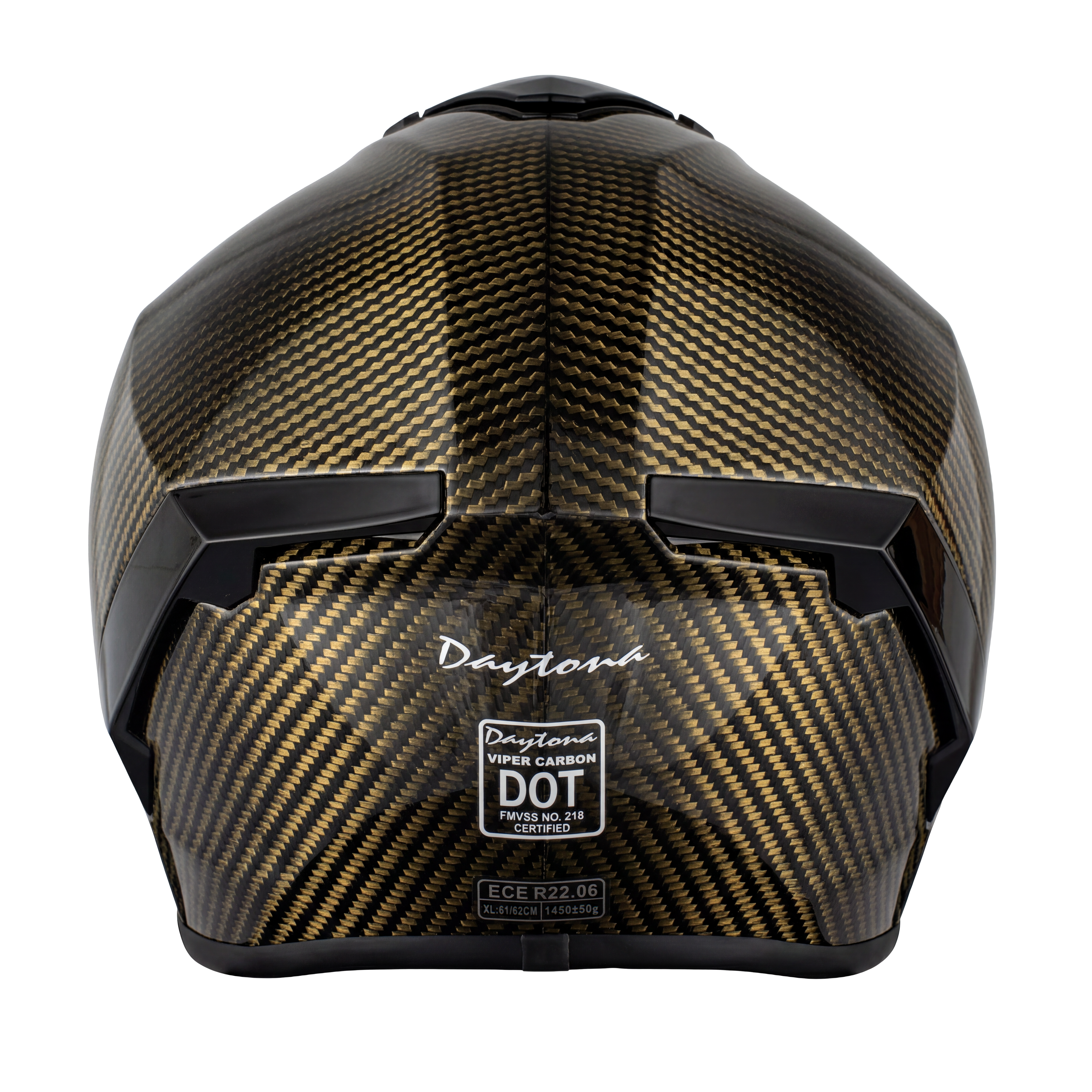 D.O.T. & ECE Daytona Viper- Gold Carbon Fiber