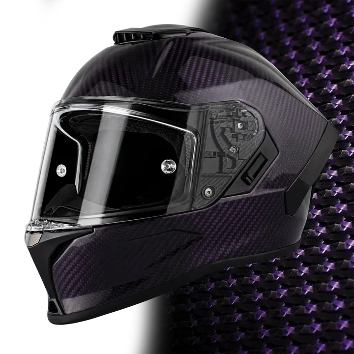 D.O.T. & ECE Daytona Viper- Purple Carbon Fiber