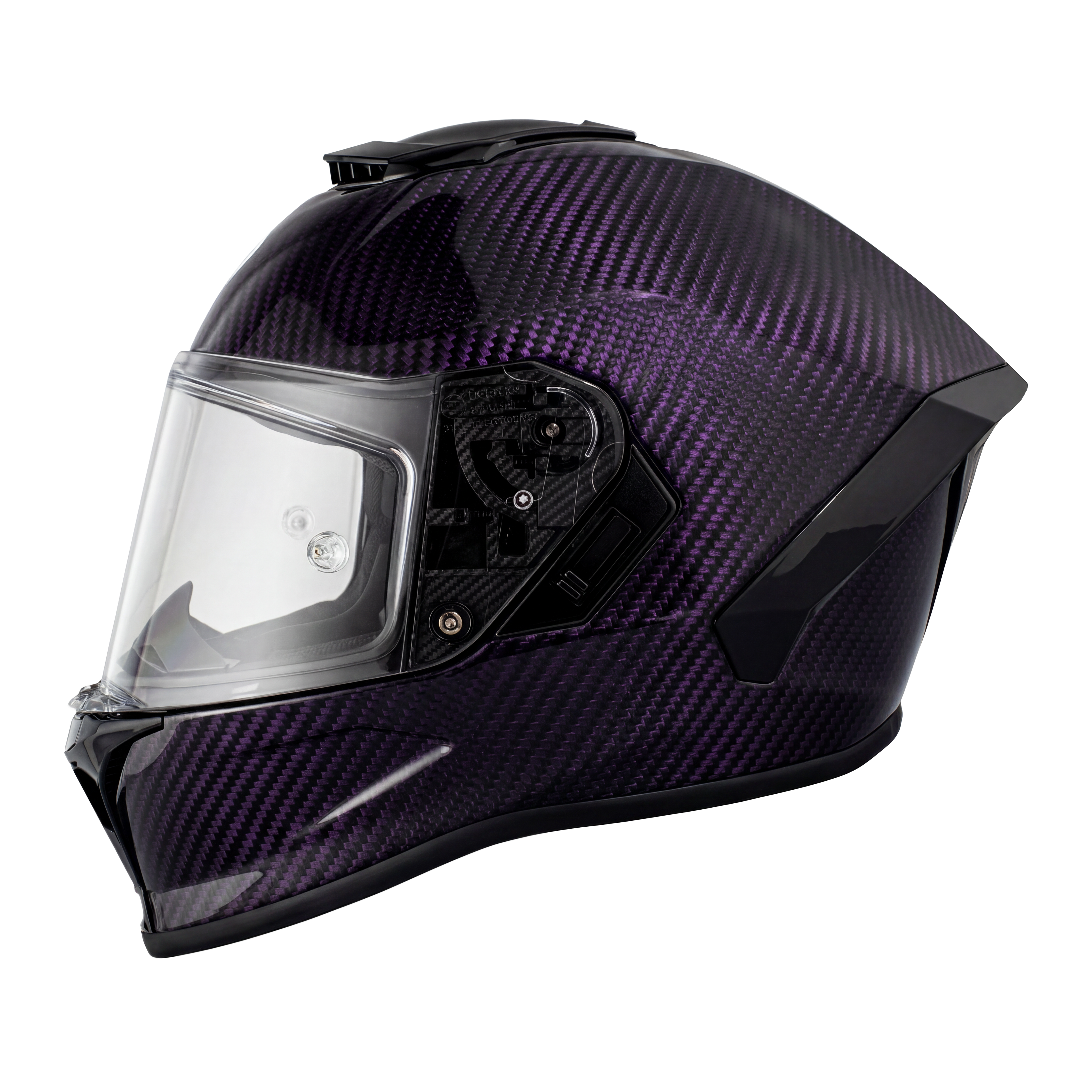 D.O.T. & ECE Daytona Viper- Purple Carbon Fiber