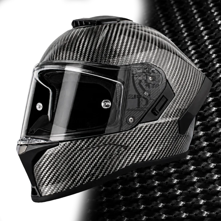 D.O.T. & ECE Daytona Viper- Silver Carbon Fiber