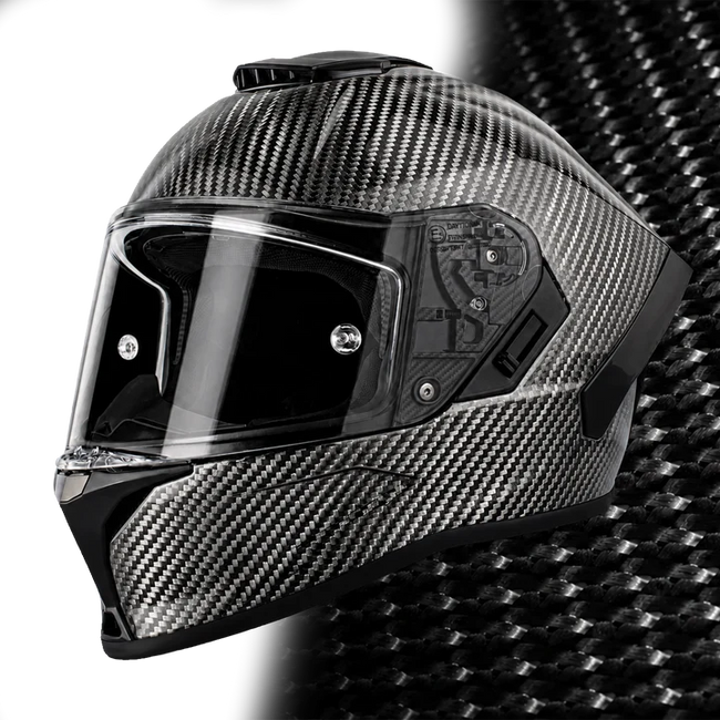 D.O.T. & ECE Daytona Viper- Silver Carbon Fiber
