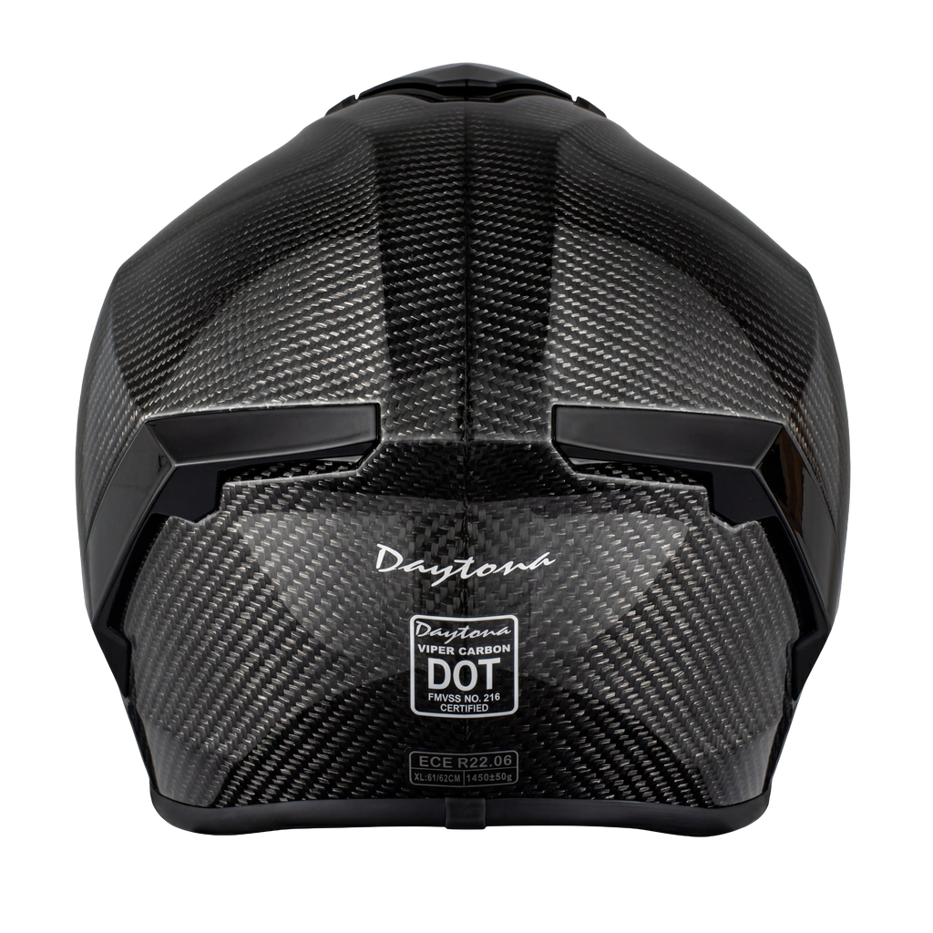 D.O.T. & ECE Daytona Viper- Silver Carbon Fiber
