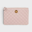 Logo Medusa Quilted Pouch Soft Pink Gold