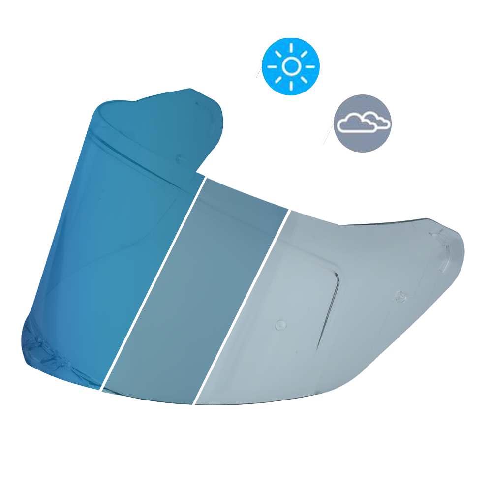 Daytona Viper Shield Outer- Photochromic Blue