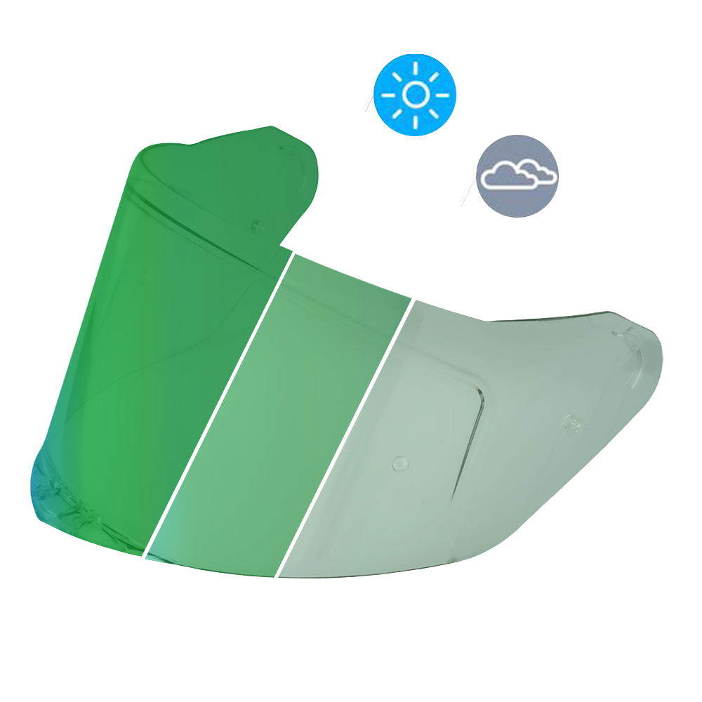 Daytona Viper Shield Outer- Photochromic Green