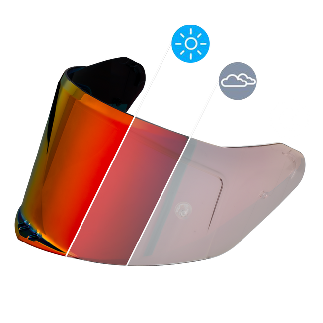 Daytona Viper Shield Outer- Photochromic Red