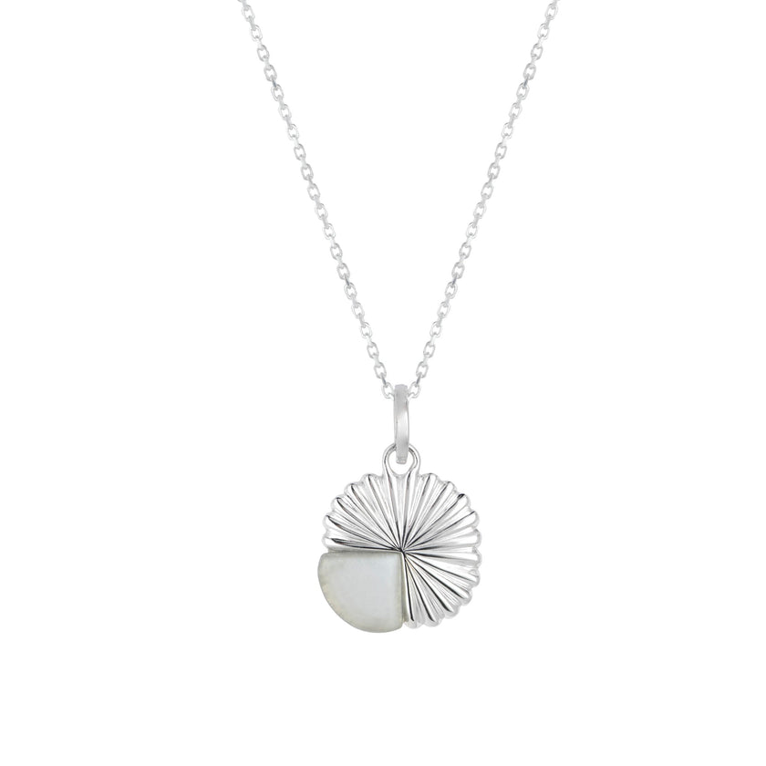 Collana Silver Eclipse Deco con pietra di luna