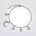 Vega Moon & Star Charm Bracelet | Silver