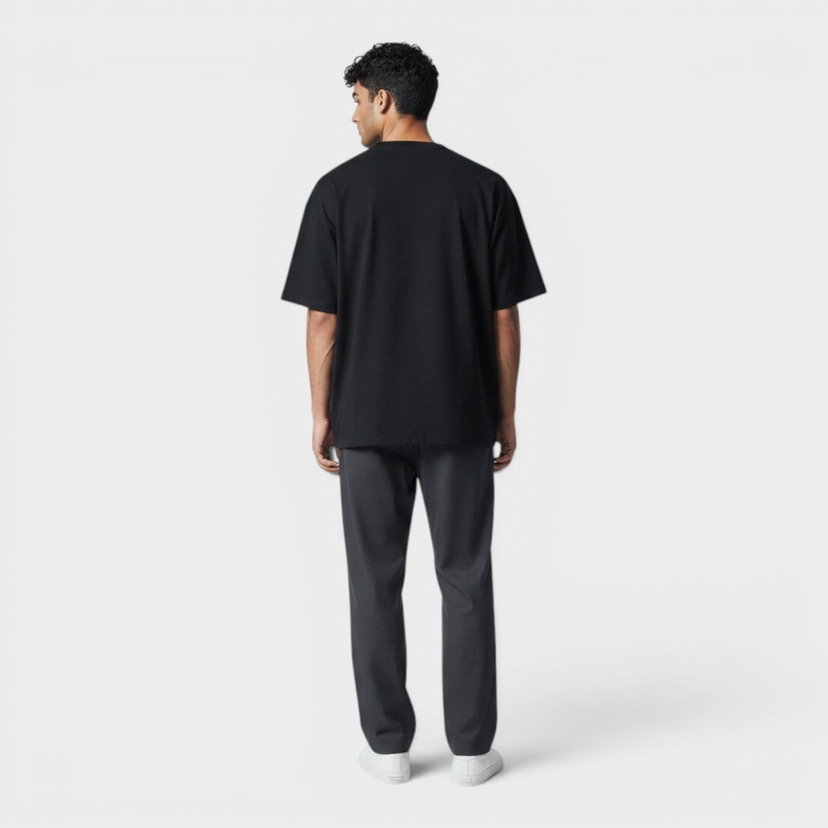 Logo Sport Crewneck T-Shirt Black