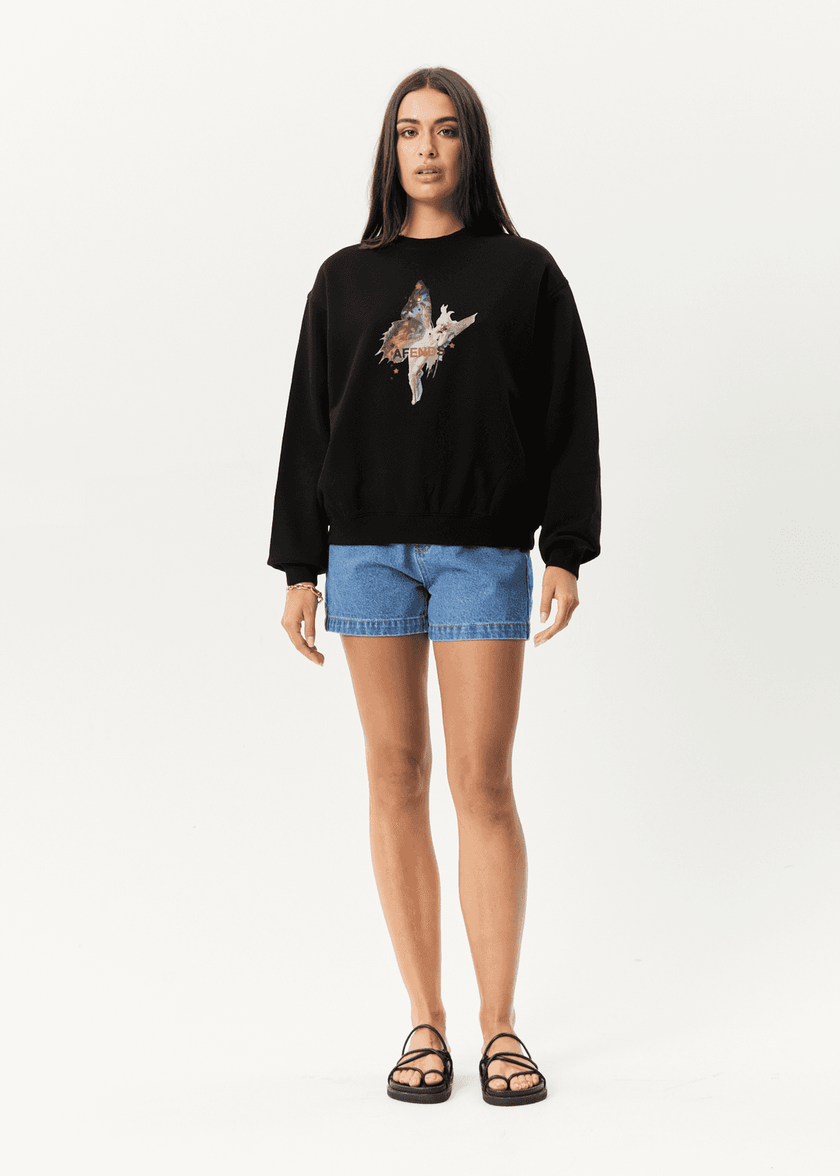 AFENDS Pixie genanvendt sweatshirt med rund hals