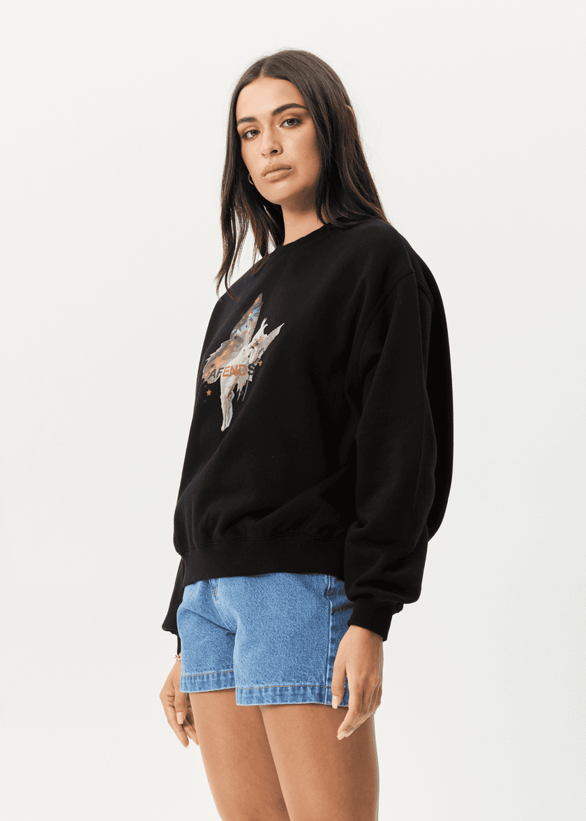 AFENDS Pixie genanvendt sweatshirt med rund hals
