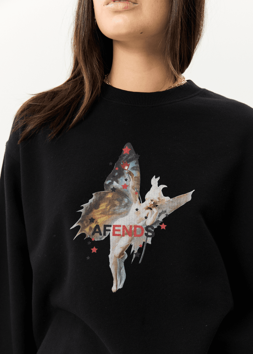 AFENDS Pixie genanvendt sweatshirt med rund hals