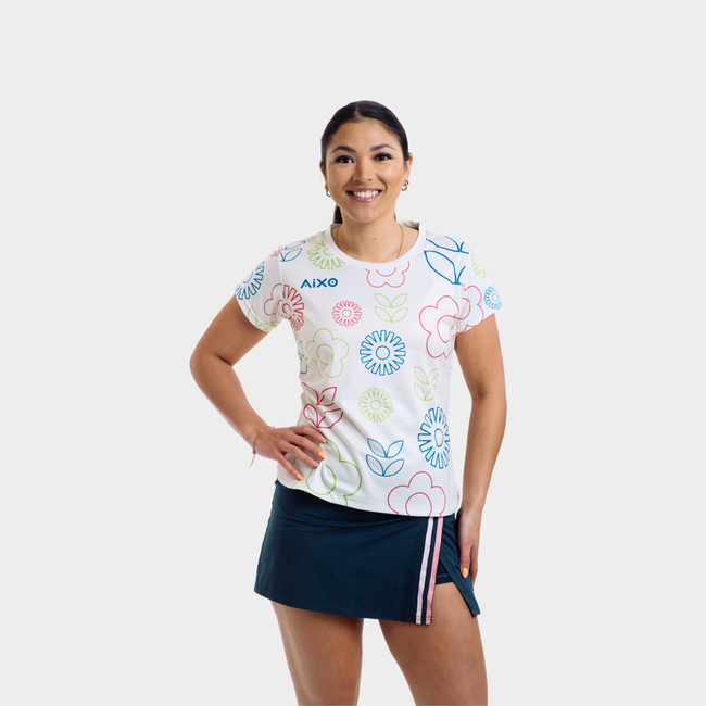 Aixo Spring Womens Top Ivory