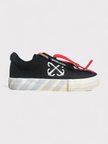 Off-White Vulcanised Lace Up Sneaker Black White Kids