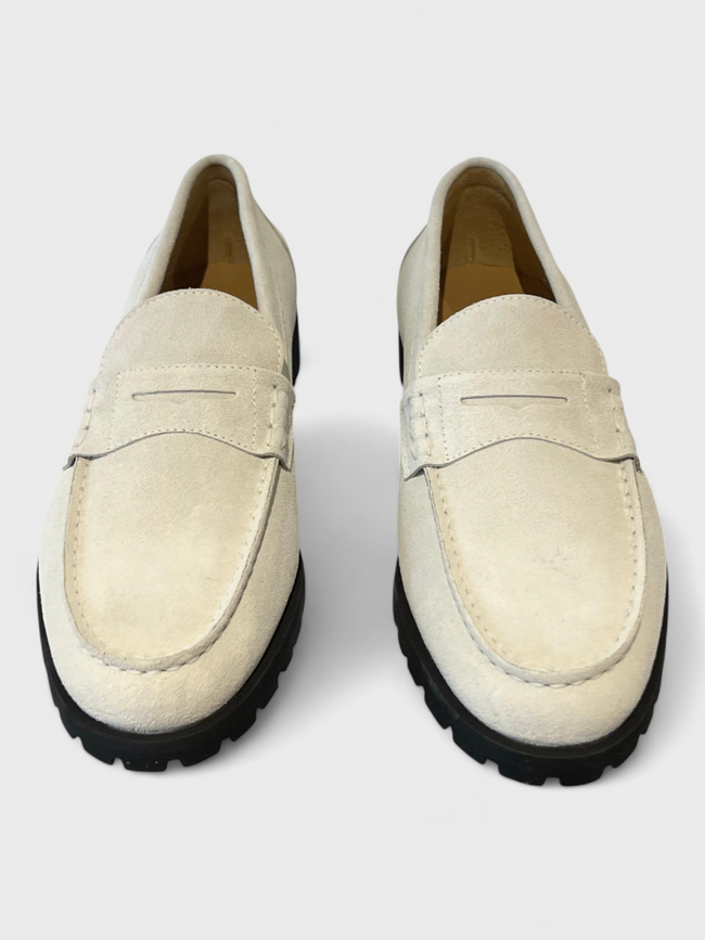 Aimé Leon Dore Country Suede Loafer Bone White