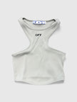 Basic Lux Rib Rowing Top Light Grey